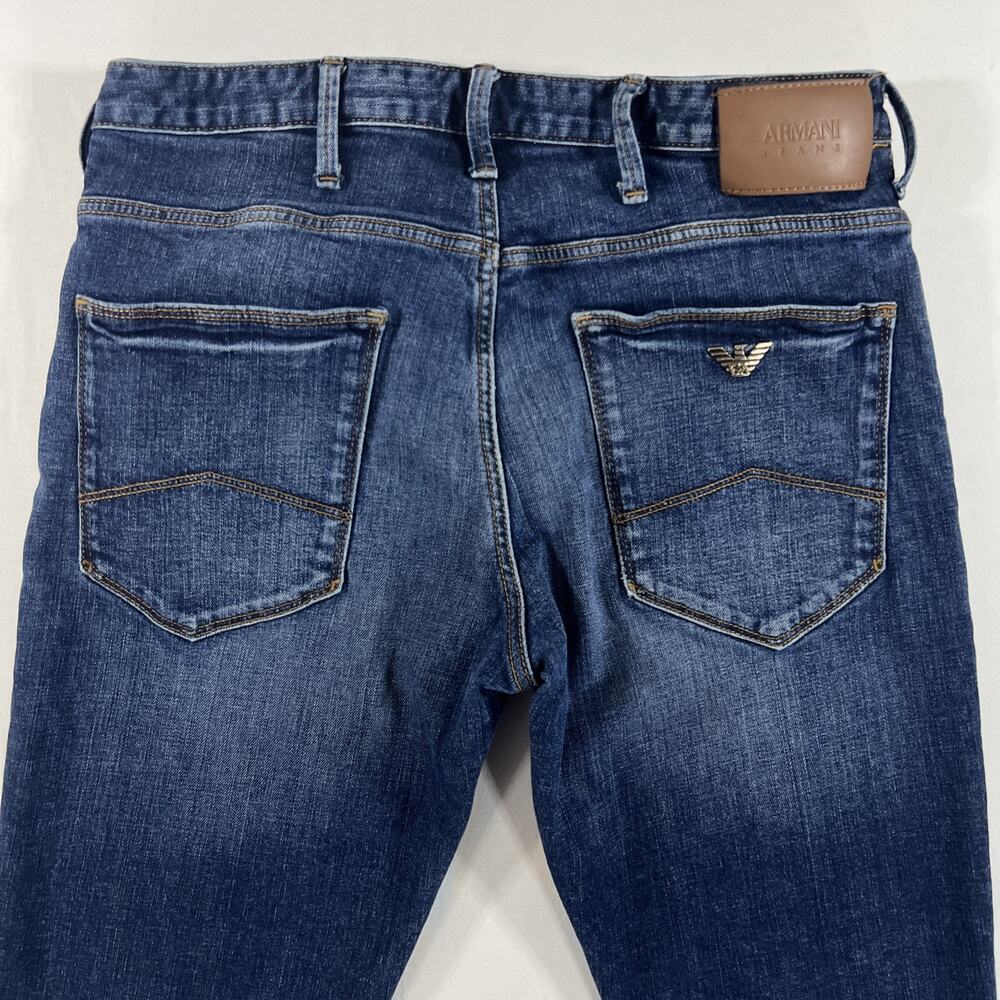 Emporio Armani J06 Slim Fit Stretch Blue Jeans Mens W30 L31 - Picture 6 of 15